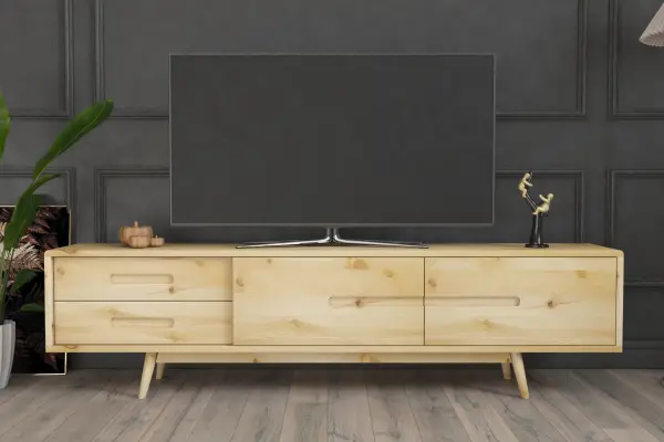 Carlo Naturel Ahşap Tv Ünitesi 