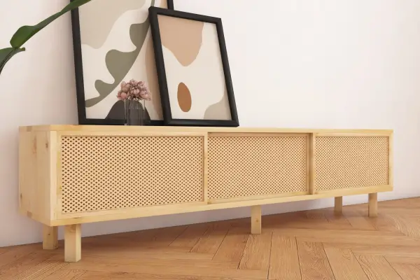 Collection Hazeranlı, Sürgülü Kapaklı  Masif Tv Ünitesi