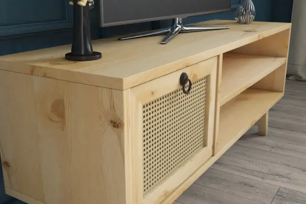 Cassa Masif Ahşap Tv Sehpası 