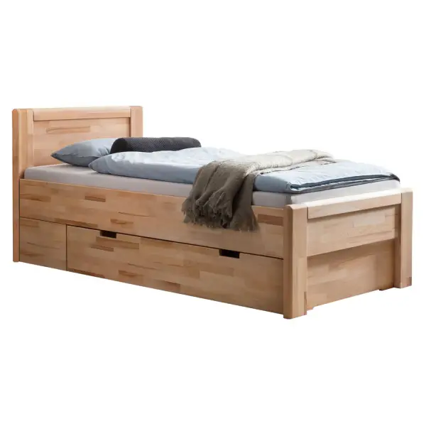 Raja Masif Ahşap Karyola Tek Kişilik